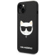 Karl Lagerfeld KLHMP14MSLCHBK Apple iPhone 14 Plus hardcase black Silicone Choupette Head Magsafe