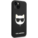 Karl Lagerfeld KLHMP14MSLCHBK Apple iPhone 14 Plus hardcase black Silicone Choupette Head Magsafe