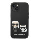 Karl Lagerfeld KLHMP14MSSKCK Apple iPhone 14 Plus hardcase black Liquid Silicone Karl & Choupette Magsafe