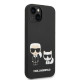 Karl Lagerfeld KLHMP14MSSKCK Apple iPhone 14 Plus hardcase black Liquid Silicone Karl & Choupette Magsafe