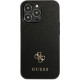 Guess GUHCP13LPS4MK Apple iPhone 13 Pro black hardcase Saffiano 4G Small Metal Logo