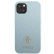 Guess GUHCP13MPS4MB Apple iPhone 13 blue hardcase Saffiano 4G Small Metal Logo