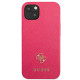 Guess GUHCP13SPS4MF Apple iPhone 13 mini pink hardcase Saffiano 4G Small Metal Logo