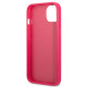 Guess GUHCP13SPS4MF Apple iPhone 13 mini pink hardcase Saffiano 4G Small Metal Logo