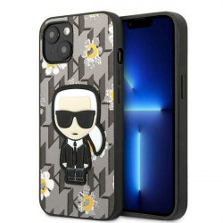 Karl Lagerfeld KLHCP13SPMNFIK1 Apple iPhone 13 mini grey Flower Ikonik Karl