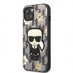 Karl Lagerfeld KLHCP13SPMNFIK1 Apple iPhone 13 mini grey Flower Ikonik Karl