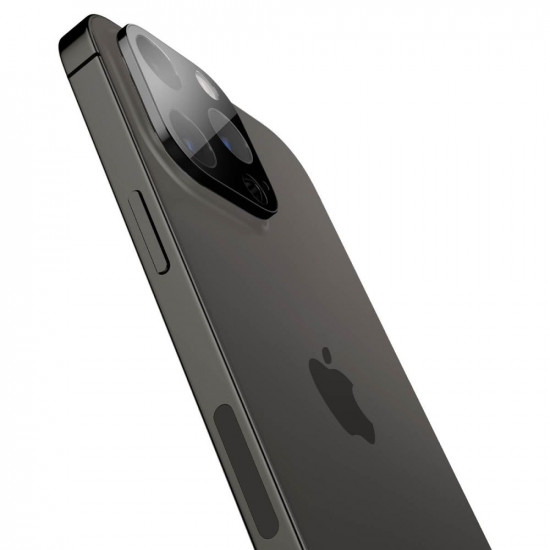 Spigen Optik. TR Camera Protector Camera tempered glass (2 pcs) iPhone 14 Pro / 14 Pro Max black Spigen Optik. TR Camera Protector Camera tempered glass (2 pcs) iPhone 14 Pro / 14 Pro Max black