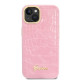 Guess GUHCP14SHGCRHP Apple iPhone 14 pink hardcase Croco Collection