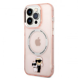 Karl Lagerfeld KLHMP14XHNKCIP Apple iPhone 14 Pro Max hardcase pink IML NFT Karl&Choupette Magsafe Karl Lagerfeld KLHMP14XHNKCIP Apple iPhone 14 Pro Max hardcase pink IML NFT Karl&Choupette Magsafe