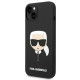 Karl Lagerfeld KLHMP14MSLKHBK Apple iPhone 14 Plus hardcase black Silicone Karl`s Head Magsafe