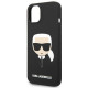 Karl Lagerfeld KLHMP14MSLKHBK Apple iPhone 14 Plus hardcase black Silicone Karl`s Head Magsafe