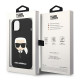 Karl Lagerfeld KLHMP14MSLKHBK Apple iPhone 14 Plus hardcase black Silicone Karl`s Head Magsafe