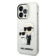 Karl Lagerfeld KLHCP14LHNKCTGT Apple iPhone 14 Pro transparent hardcase IML GLIT NFT Karl&Choupette