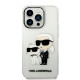 Karl Lagerfeld KLHCP14LHNKCTGT Apple iPhone 14 Pro transparent hardcase IML GLIT NFT Karl&Choupette