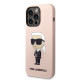 Karl Lagerfeld KLHMP14LSNIKBCP Apple iPhone 14 Pro hardcase pink Silicone NFT Ikonik Magsafe