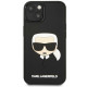 Karl Lagerfeld KLHCP14MKH3DBK Apple iPhone 14 Plus black hardcase 3D Rubber Karl`s Head