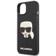 Karl Lagerfeld KLHCP14MKH3DBK Apple iPhone 14 Plus black hardcase 3D Rubber Karl`s Head