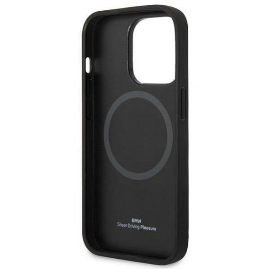 BMW BMHMP14LSLLBK Apple iPhone 14 Pro black hardcase Signature Logo Imprint Magsafe BMW BMHMP14LSLLBK Apple iPhone 14 Pro black hardcase Signature Logo Imprint Magsafe