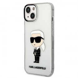 Karl Lagerfeld KLHCP14MHNIKTCT Apple iPhone 14 Plus transparent hardcase Ikonik Karl Lagerfeld