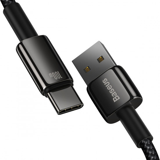 Baseus Tungsten Gold Cable USB/USB-C 480Mbps 100W 2m black