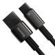 Baseus Tungsten Gold Cable USB/USB-C 480Mbps 100W 2m black