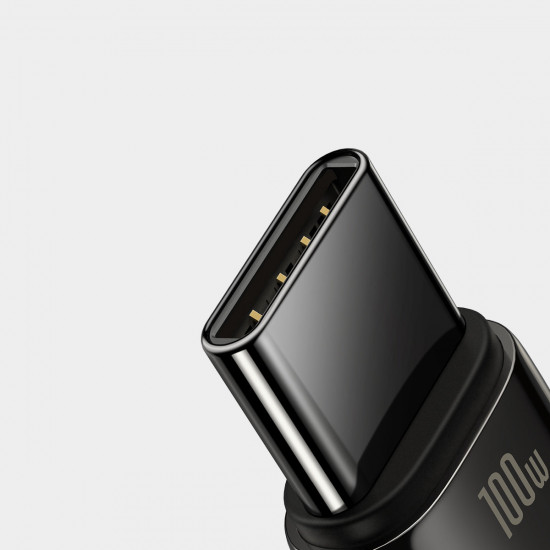 Baseus Tungsten Gold Cable USB/USB-C 480Mbps 100W 2m black