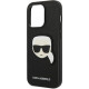 Karl Lagerfeld KLHCP14XSAPKHK Apple iPhone 14 Pro Max black hardcase Saffiano Karl`s Head Patch