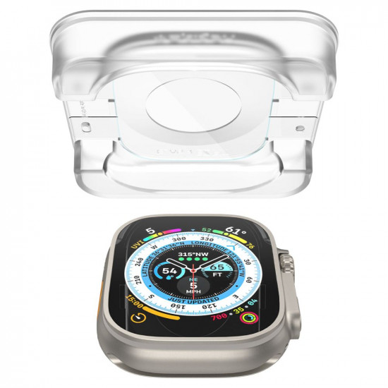 TEMPERED GLASS SPIGEN GLAS.TR ”EZ FIT” 2-PACK APPLE WATCH ULTRA (49 MM) CLEAR