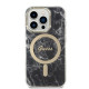 Guess GUBPP14XHMEACSK Case + Wireless Charger Apple iPhone 14 Pro Max czarny/black hard case Marble MagSafe