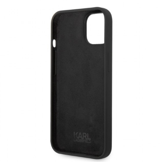 Karl Lagerfeld KLHCP14MSNIKBCK Apple iPhone 14 Plus hardcase black Silicone Ikonik