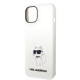 Karl Lagerfeld KLHCP14SSNCHBCH Apple iPhone 14 hardcase white Silicone Choupette