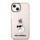 Karl Lagerfeld KLHCP14MHNCHTCP Apple iPhone 14 Plus pink hardcase Ikonik Choupette