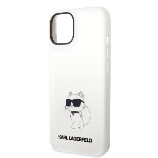 Karl Lagerfeld KLHCP14MSNCHBCH Apple iPhone 14 Plus hardcase white Silicone Choupette