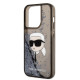 Karl Lagerfeld KLHCP14XLNKHCK Apple iPhone 14 Pro Max black hardcase Glitter NFT Karl Head