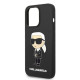 Karl Lagerfeld KLHMP14XSNIKBCK Apple iPhone 14 Pro Max hardcase black Silicone NFT Ikonik Magsafe