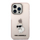 Karl Lagerfeld KLHCP14XHNCHTCP Apple iPhone 14 Pro Max pink hardcase Ikonik Choupette