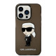 Karl Lagerfeld KLHCP14XHNIKTCK Apple iPhone 14 Pro Max black hardcase Ikonik Karl Lagerfeld