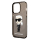 Karl Lagerfeld KLHCP14XHNIKTCK Apple iPhone 14 Pro Max black hardcase Ikonik Karl Lagerfeld