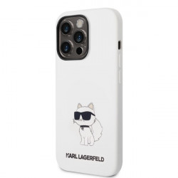 Karl Lagerfeld KLHCP14XSNCHBCH Apple iPhone 14 Pro Max hardcase white Silicone Choupette