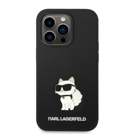 Karl Lagerfeld KLHCP14XSNCHBCK Apple iPhone 14 Pro Max hardcase black Silicone Choupette