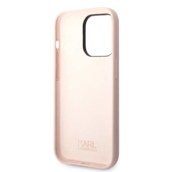 Karl Lagerfeld KLHCP14XSNCHBCP Apple iPhone 14 Pro Max hardcase pink Silicone Choupette