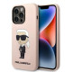 Karl Lagerfeld KLHCP14XSNIKBCP Apple iPhone 14 Pro Max hardcase pink Silicone Ikonik