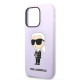 Karl Lagerfeld KLHCP14XSNIKBCU Apple iPhone 14 Pro Max hardcase purple Silicone Ikonik