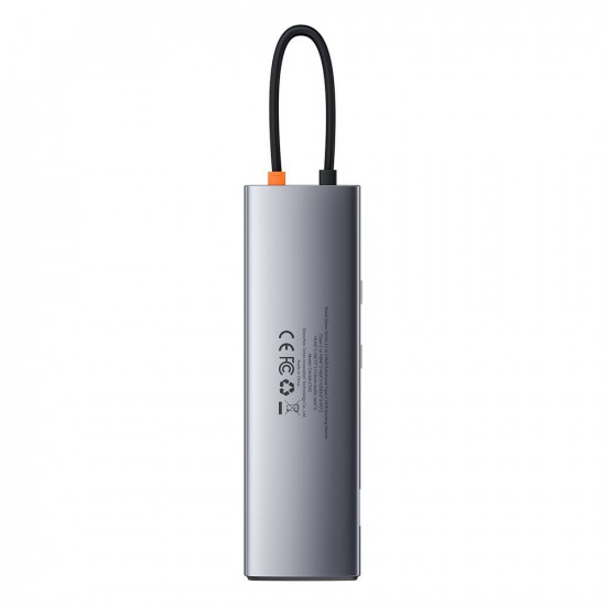 Baseus Metal Gleam 11in1 multifunctional HUB USB Type C - 3x USB 3.2 Gen 1 5Gbps / USB Type C PD 100W / 3,5 mm mini jack AUX / VGA Full HD 60Hz / 2x HDMI 4K 30Hz / TF and Baseus Metal Gleam 11in1 multifunctional HUB USB Type C - 3x USB 3.2 Gen 1 5Gbps / USB Type C PD 100W / 3,5 mm mini jack AUX / VGA Full HD 60Hz / 2x HDMI 4K 30Hz / TF and