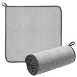 Baseus 2x microfiber towel to dry washing car 40 cm x 40 cm gray (CRXCMJ-0G)
