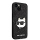 Karl Lagerfeld KLHCP14MG2CPK Apple iPhone 14 Plus black hardcase Glitter Choupette Patch