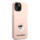 Karl Lagerfeld KLHCP14MSNCHBCP Apple iPhone 14 Plus hardcase pink Silicone Choupette