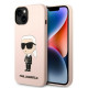 Karl Lagerfeld KLHCP14MSNIKBCP Apple iPhone 14 Plus hardcase pink Silicone Ikonik