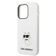 Karl Lagerfeld KLHMP14LSNCHBCH Apple iPhone 14 Pro hardcase white Silicone Choupette MagSafe