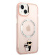 Karl Lagerfeld KLHMP14MHNKCIPApple iPhone 14 Plus hardcase pink Iconic Karl&Choupette Magsafe